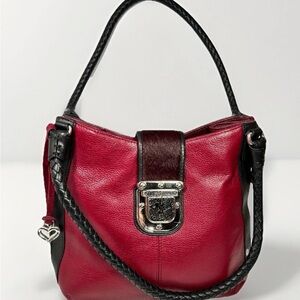 Brighton Dovima Red Leather Boho Purse/ Shoulderbag  Discontinued